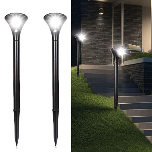Solar Spot Lights Outdoor, Large(D 4" x H 24") Upgrade Brightness Solar