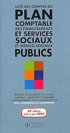 Liste des comptes du plan comptable des établissements et services sociaux et médico-sociaux publics