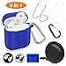 Cuauco AirPods Case Protective Silicone Cover with 2 Anti-Lost Airpods Strap/2 Pairs of Ear Hooks/2 Carabiner/1 Airpods Watch Band Holder/1 Headphone Case for Apple Airpods Accessories (9 Pack)-(Blue)thumb 1