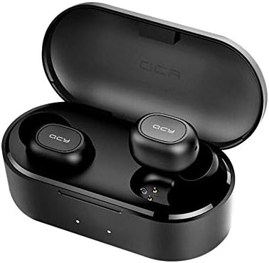 [Upgraded] QCY TWS Bluetooth Headphones, True Wireless Stereo Earbuds with Bluetooth 5.0 for Auto-Pairing, CVC 6.0 Noise Cancelling and Binaural Call Supporting Siri/Google Assistant.