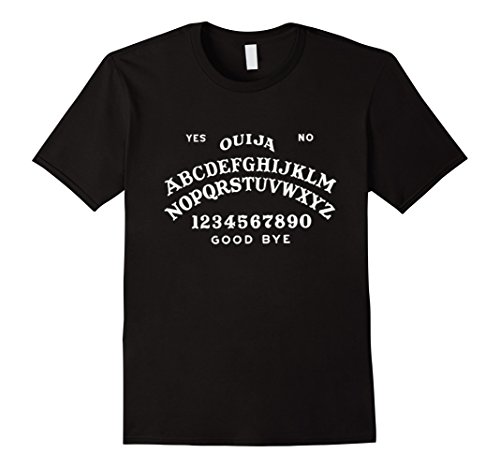 Mens Talking Board Ouija Board Halloween tshirt Large Black