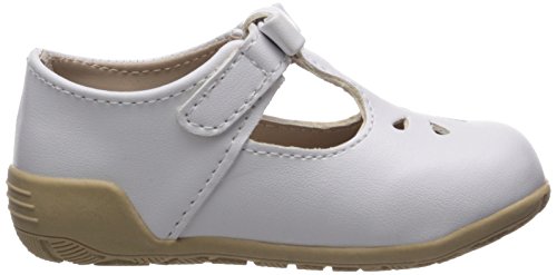 Baby Deer Girls' 0006081 Mary Jane Flat, White, 5 Child US Toddler