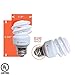 Xtricity Compact Fluorescent Light Bulb T2 Spiral, E26 Base, 9W (40 Watt Equivalent), 5000k Daylight, 540 Lumens, CFL, 120V - UL Listed, (4 Pack)
