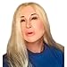 Rubber Johnnies White Female Lady Doll Mask, Blond Hair, Wig, One Size, Adult