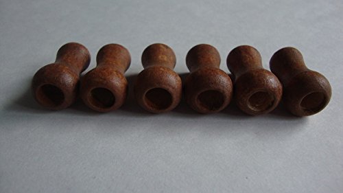 Window Blind Wood Cord Tassels/Knobs - 6 pack - Golden Oak