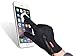 Waterproof Touchscreen Cycling Gloves Winter Warm Full Finger Outdoor Ski Snow Bike Women Men Adjustable Size Glove for Smart Phone,Black,S /Plam width:2.95in