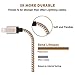 Cordify 3Pack 10ft Nylon Braided Lightning to USB Charge & Sync Cable Cord with Aluminum Connector Compatible with iPhone 7/7Plus,6/6s/6plus/6splus, 5c/5s/5/SE, iPad Air/Mini, iPod Nano/Touch (Gold)