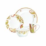 Rachael Ray Dinnerware Paisley 4-Piece Dinnerware Place Setting