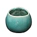 3“ Turquoise & Brown Small Owl Design Ceramic Succulent Planter / Flower Bud Pot / Mini Decorative Vase