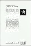 Image de Que son las lenguas? / What are the languages? (Spanish Edition)
