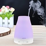 Essential Oil Diffuser, By Safiaz 100ml Aromatherapy Ultrasonic Cool Mist, Humidifier with Special 7 Color Changing LED Lights.