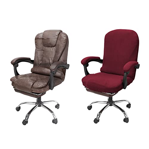 NeColorLife Office Chair Cover with Armrest Covers Stretchable
