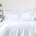 YINFUNG Ruffled Pillow Shams White Standard Set of 2 Lace Pillowcases Shabby Chic Bright Farmhouse Ruffle Victorian Country French Decorative Pretty Princess Frilly Pillow Cover Cotton Cute 20x26