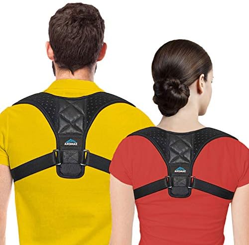 Posture Corrector for Men and Women, Upper Back Brace for Clavicle Support, Adjustable Back Straightener and Providing Pain Relief from Neck, Back & Shoulder, (Universal) (Regular)