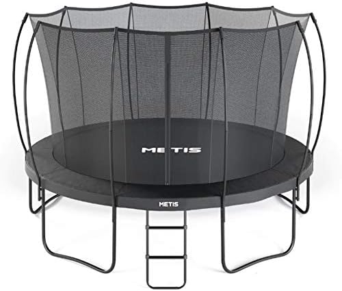METIS Backyard Trampolines – 8ft, 10ft, 12ft, 14ft,15ft | Trampoline with Enclosure Net & Padded Springs | Trampoline for Kids | Weatherproof Kids Trampoline