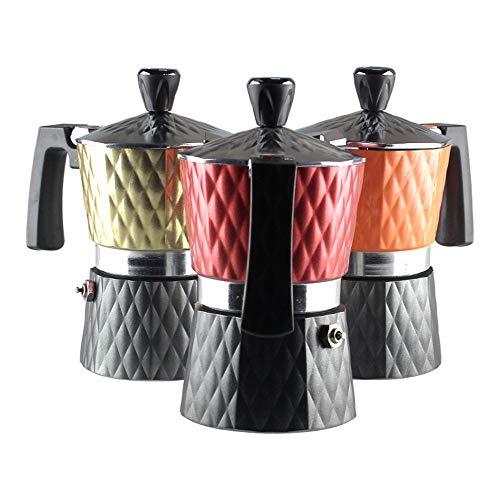Zjcpow Espressokocher Moka Pot Stovetop Espressomaschine Home Use Mokka Kaffeekanne Klassische Aluminium… – Bild 6