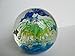 Green Glass Fish Tank Paperweight Sphere, Glow in The Dark, Green