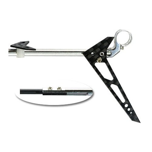 Aluminum Tail Boom w/ Horizontal Fin System: MCPX