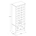 Prepac 24 pair Shoe Storage Rack with bottom shelf, Espresso