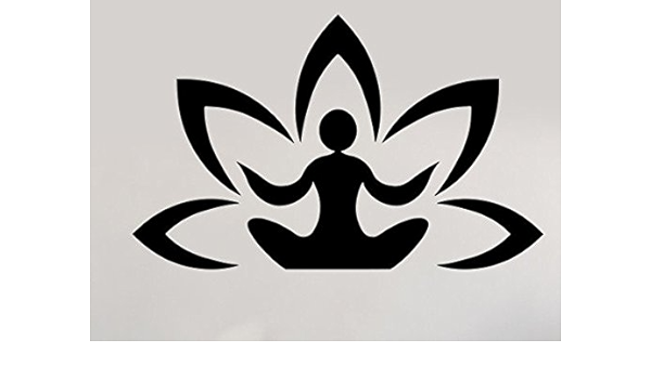 Amazon Com Yoga Centre Meditation Lotus Logo Buddhism Rubber Stamps Custom Stamps Rubber Kitchen Dining