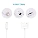 Dongle Adapter Headphone Jack Phone 8/7 3.5mm Phone Dongle Audio Adapter 2A Quick Charge Earphones Splitter - Compatible with iOS 11 （No Calling Feature Or Data Transfer Abilityi ） (White-4)