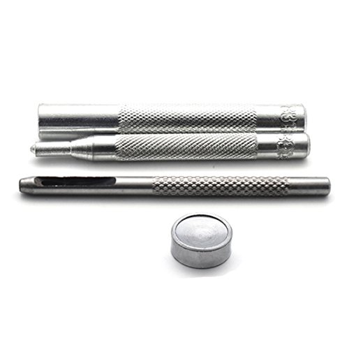 80 Set Snap Fasteners Snap Button Press Studs with 4 Pieces Fixing Tools and 10 pairs Different Copper Button,12.5 mm in Diameter