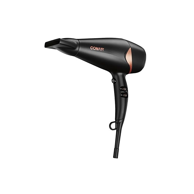 Conair Quick Blow-Dry Pro Styler/Hair Dryer, 1875 Watt, Black/Copper