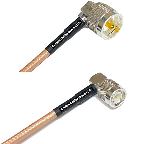 6 feet RG142 UHF Male Angle to TNC Male Angle RF Coaxial Cable