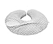 Premium Quality Nursing Pillow Cover by Mila Millie - Gray Chevron Unisex Design Slipcover - 100% Cotton Hypoallergenic - Great for Breastfeeding Mothers - Perfect Baby Shower Gift (Grey)