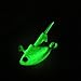 QualyQualy Glow Fishing Jigs with Spoons Spinner Willow Blades 3.5g/0.12oz 7g/0.24oz 10g/0.35oz 14g/0.49oz Glow Lead Fish Jig Heads Fishing Hooks Saltwater Freshwater 10Pcs
