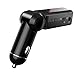 iClever Wireless Bluetooth FM Transmitter Radio Adapter Car Kit with Dual USB Port (22.1A) for Car Stereo, iPhone 7 iPad, Samsung Galaxy S7 Note, LG and More, Black