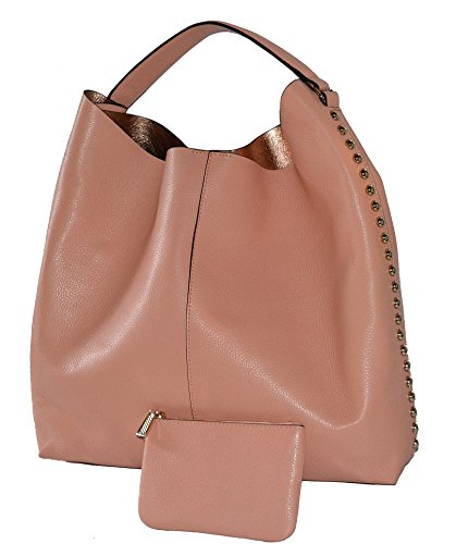Leather Unlined Hobo Bag Tote with Pouch Purse Handbag(กระเป๋าถือ) Rebecca Minkoff