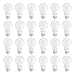 Amazon Basics A19 LED Light Bulb, 60 Watt Equivalent, Energy Efficient 9W, E26 Standard Base, Soft White 2700K, Non-Dimmable, 10,000 Hour Lifetime, 24-Pack