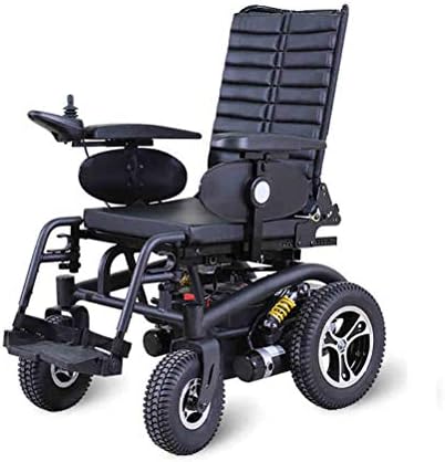 Folding Electric Wheelchair,Heavy Duty Electric Power Or Use As Manual Wheelchair Safe and Easy to Drive for Extra Mobility Aid Wheel Chair for Disabled/Elderly Adults