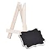 Megrocle 6 Pack Mini Framed Chalkboard Place Cards with Easel for Weddings and Parties, Graduation Party Supplies, Message Board Signs