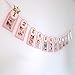 Soccerene Pink 12 Months Photo Banner | Gold Glitter Wordings | Girl's First Birthday Decorations