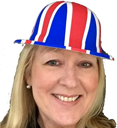 Party Heaven Pack of 6 Union Jack British Bowlers Hats - UK Celebrations / Armed Forces Day
