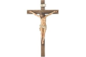 Crucifix Wall Cross, Catholic Crucifix for Home Weddings Party Meditation Decoration (1 PCS)