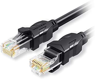 Grborn VENTION Cat 6 Ethernet Cable Gigabit Fast Speed Flat Network Cable RJ45 LAN Cable for Home Business 8m/26.25ft