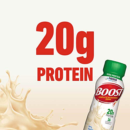 Boost High Protein Complete Nutritional Drink, Very Vanilla, 8 Ounce