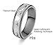 SunnyHouse Jewelry His or Hers Matching Set Heart Beat Chart Titanium Couple Wedding Band Ring