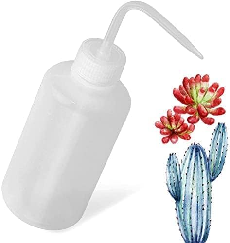 350ml Watering Bottle, Plant Watering Can Squeeze Watering Can for Indoor Plants Succulent Cactus Plastic Squeeze Water Can with Leak-proof O-ring Sprinkling Can for Garden Plant (L)