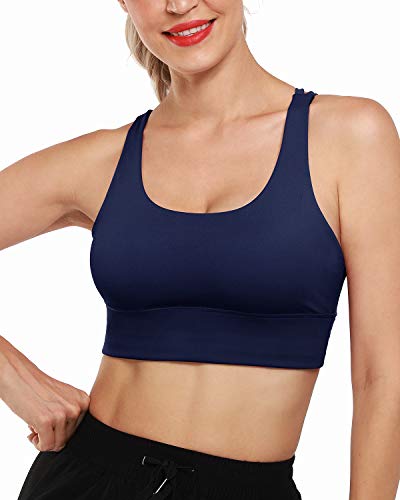 G4Free Gewatteerde Sport Bh Voor Dames Crop Top met Bandjes en Geïntegreerde Bh Hardlooptraining Yoga Bralette - Image 4