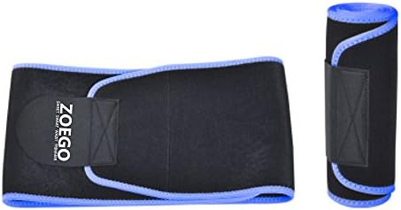 LIANCHENG Waist Trimmer, The Adjustable Sweat Belt Can Be Used For Weight Loss, Fitness Running and Other Sports, Back Supporter Waist Trainer For Men and Women (Blue)