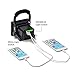[15W 24LED] Spotlights Work Lights Outdoor Camping Lights, Built-in Rechargeable Lithium Batteries (with USB Ports to Charge Mobile Devices) (Black)