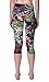 VIV Collection One Size Print Capri Leggings, Chromatic Splash