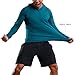 Gerlobal Mens Gym Workout Active Muscle Bodybuilding Long Sleeve Hoodies Casual Hooded Sweatshirts Blue,X-Large