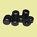 Renovators Supply Manufacturing Silicone Door Stopper Tip 5/8 in. Black Premium Silicone Door Stopper Tips 10 Replacement Caps