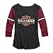 Harley-Davidson Women's Genuine Laced Neckline Tee, Black