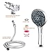 Srmvyd Handheld Shower Head High Pressure 5 Spray Setting Multi-functions Massage Spa 4.2’ Chrome Face Showerheads With Long Shower Hose 6.56 Feet easy to install.